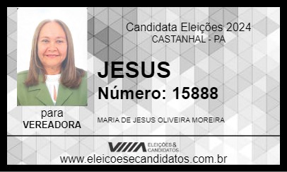 Candidato JESUS 2024 - CASTANHAL - Eleições