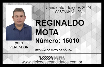 Candidato REGINALDO MOTA 2024 - CASTANHAL - Eleições