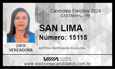 Candidato SAN LIMA 2024 - CASTANHAL - Eleições