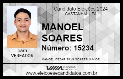 Candidato MANOEL SOARES 2024 - CASTANHAL - Eleições