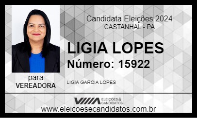 Candidato LIGIA LOPES 2024 - CASTANHAL - Eleições