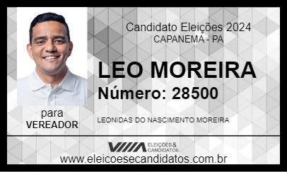 Candidato LEO MOREIRA 2024 - CAPANEMA - Eleições