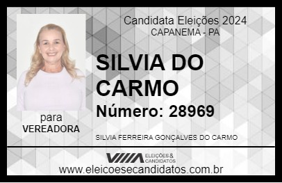 Candidato SILVIA DO CARMO 2024 - CAPANEMA - Eleições