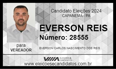 Candidato EVERSON REIS 2024 - CAPANEMA - Eleições