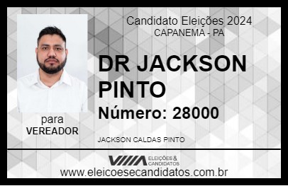 Candidato DR JACKSON PINTO 2024 - CAPANEMA - Eleições