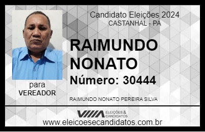 Candidato RAIMUNDO NONATO 2024 - CASTANHAL - Eleições