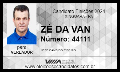 Candidato ZÉ DA VAN 2024 - XINGUARA - Eleições