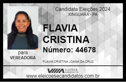 Candidato FLAVIA CRISTINA 2024 - XINGUARA - Eleições