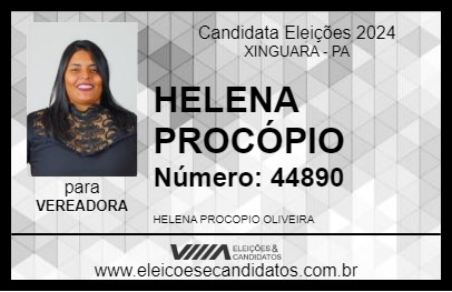 Candidato HELENA PROCÓPIO 2024 - XINGUARA - Eleições