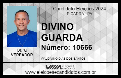 Candidato DIVINO GUARDA 2024 - PIÇARRA - Eleições