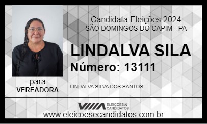 Candidato LINDALVA SILA 2024 - SÃO DOMINGOS DO CAPIM - Eleições