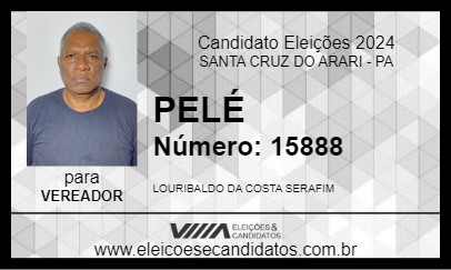 Candidato PELÉ 2024 - SANTA CRUZ DO ARARI - Eleições