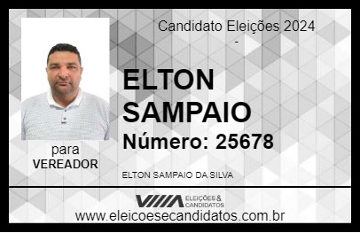 Candidato ELTON SAMPAIO 2024 - CASTANHAL - Eleições