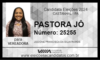 Candidato PASTORA JÔ 2024 - CASTANHAL - Eleições