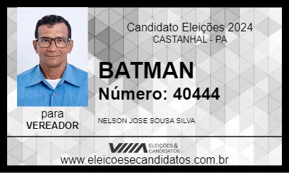 Candidato BATMAN 2024 - CASTANHAL - Eleições