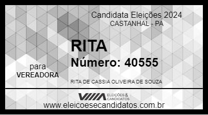 Candidato RITA 2024 - CASTANHAL - Eleições