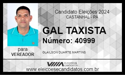 Candidato GAL TAXISTA 2024 - CASTANHAL - Eleições