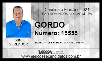 Candidato GORDO 2024 - SÃO DOMINGOS DO CAPIM - Eleições