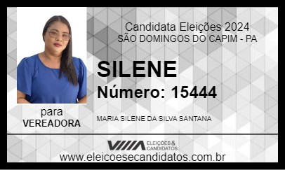 Candidato SILENE  2024 - SÃO DOMINGOS DO CAPIM - Eleições