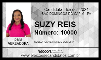 Candidato SUZY REIS 2024 - SÃO DOMINGOS DO CAPIM - Eleições