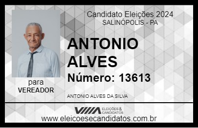 Candidato ANTONIO ALVES 2024 - SALINÓPOLIS - Eleições