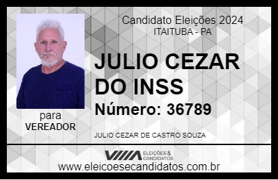 Candidato JULIO CEZAR 2024 - ITAITUBA - Eleições