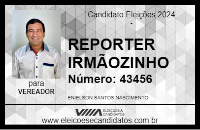 Candidato REPORTER IRMÃOZINHO 2024 - CASTANHAL - Eleições