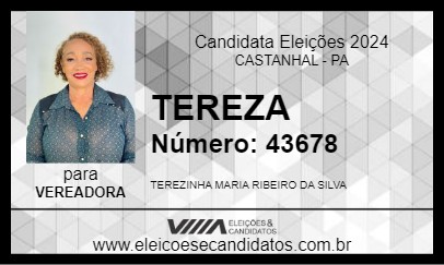 Candidato TEREZA 2024 - CASTANHAL - Eleições