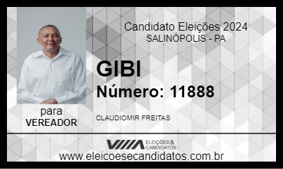 Candidato GIBI 2024 - SALINÓPOLIS - Eleições