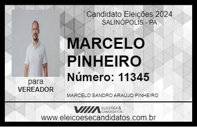 Candidato MARCELO PINHEIRO 2024 - SALINÓPOLIS - Eleições