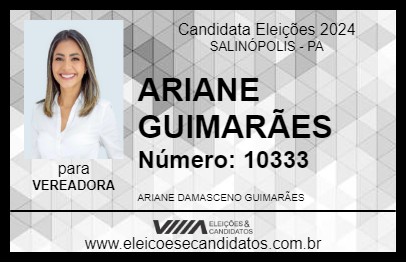 Candidato ARIANE GUIMARÃES 2024 - SALINÓPOLIS - Eleições