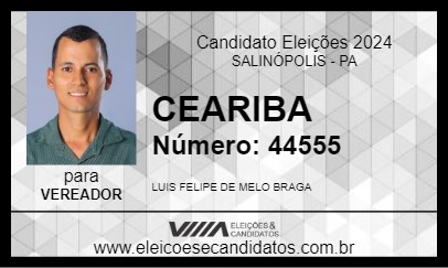 Candidato CEARIBA 2024 - SALINÓPOLIS - Eleições