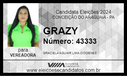 Candidato GRAZY 2024 - CONCEIÇÃO DO ARAGUAIA - Eleições