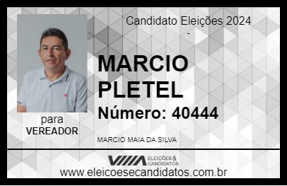 Candidato MARCIO PLETEL 2024 - SALINÓPOLIS - Eleições