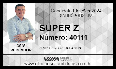 Candidato SUPER Z 2024 - SALINÓPOLIS - Eleições