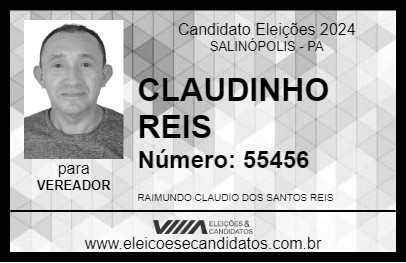 Candidato CLAUDINHO REIS 2024 - SALINÓPOLIS - Eleições