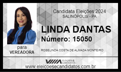 Candidato LINDA DANTAS 2024 - SALINÓPOLIS - Eleições