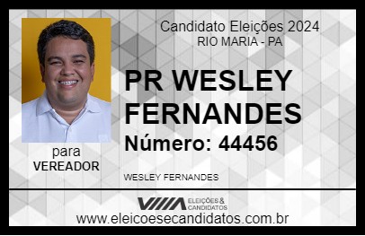 Candidato PR WESLEY FERNANDES 2024 - RIO MARIA - Eleições