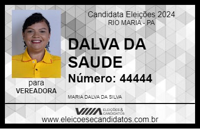 Candidato DALVA DA SAUDE 2024 - RIO MARIA - Eleições