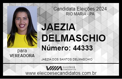 Candidato JAEZIA DELMASCHIO 2024 - RIO MARIA - Eleições