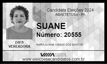 Candidato SUANE 2024 - ABAETETUBA - Eleições