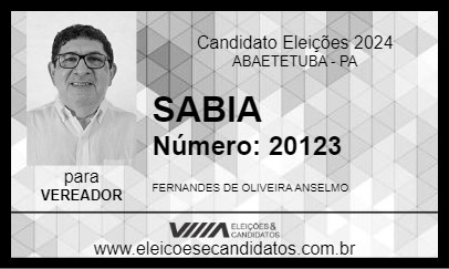 Candidato SABIA 2024 - ABAETETUBA - Eleições