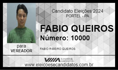 Candidato FABIO QUEIROZ 2024 - PORTEL - Eleições