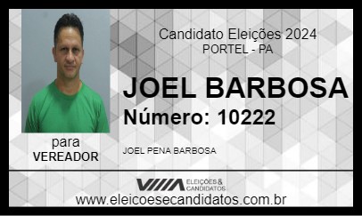 Candidato JOEL BARBOSA 2024 - PORTEL - Eleições