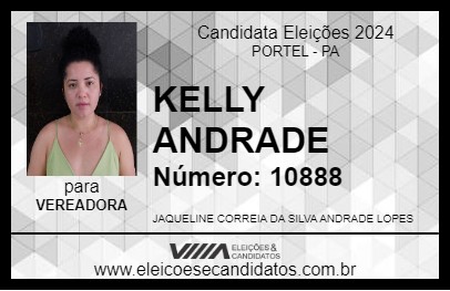 Candidato KELLY ANDRADE 2024 - PORTEL - Eleições