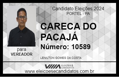 Candidato CARECA DO PACAJÁ 2024 - PORTEL - Eleições