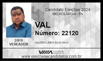 Candidato VAL 2024 - MEDICILÂNDIA - Eleições