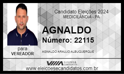 Candidato AGNALDO 2024 - MEDICILÂNDIA - Eleições