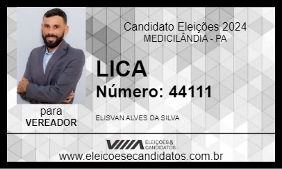 Candidato LICA 2024 - MEDICILÂNDIA - Eleições