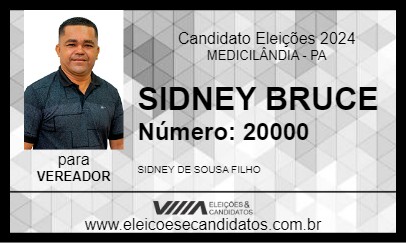 Candidato SIDNEY BRUCE 2024 - MEDICILÂNDIA - Eleições